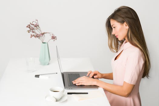 freelancer working at a desk