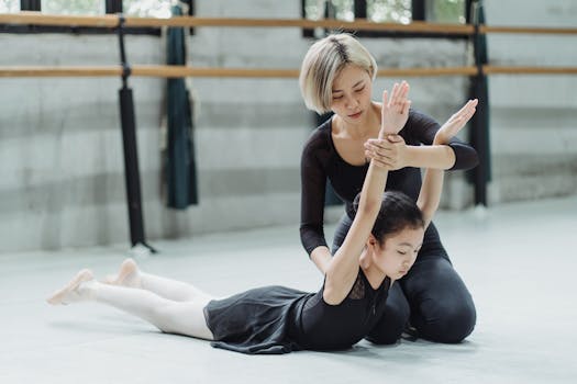 performing artist teaching a class