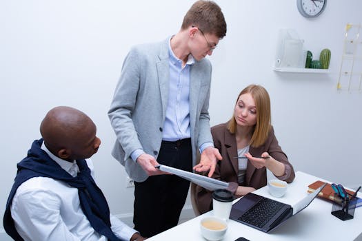 A group of freelancers brainstorming financial goals