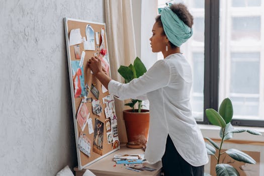 a peaceful home workspace