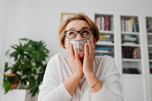 a person reading financial books