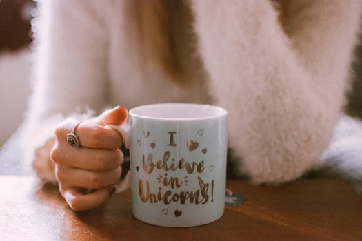 relaxing at home with a cup of tea